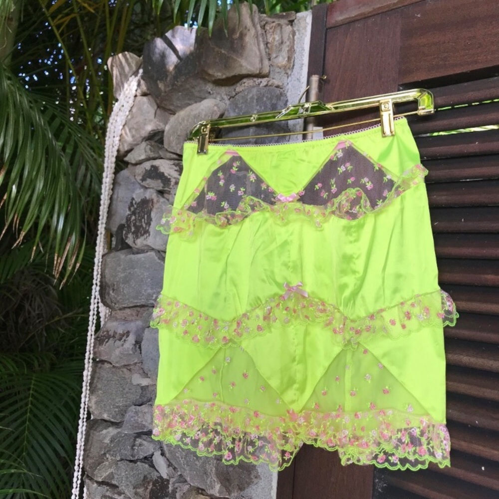 Victoria’s Secret for love and lemons wild rose slip skirt